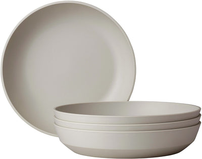 Mepal piatto fondo silueta - 4 pezzi - piatti piani - bianco nordico