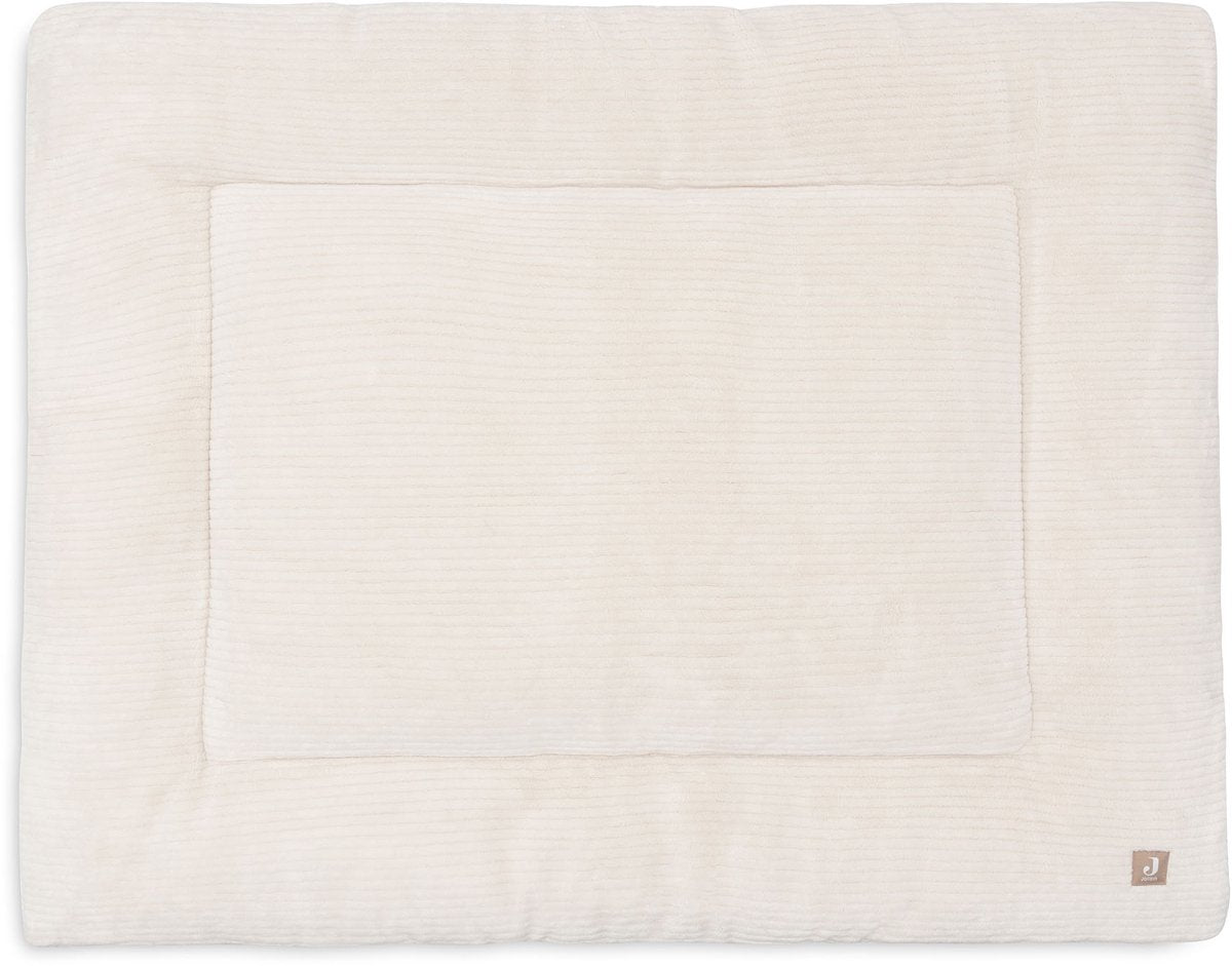 Jollein boxkleed baby - 75x95cm - cloudy rib - polyester - oatmeal