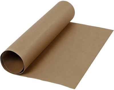 Papel de cuero falso de color marrón oscuro, 1mtr.