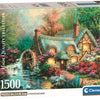 Clementoni - puzzle - 1500 pezzi - casa nel bosco - puzzle per adulti - collezione di alta qualità