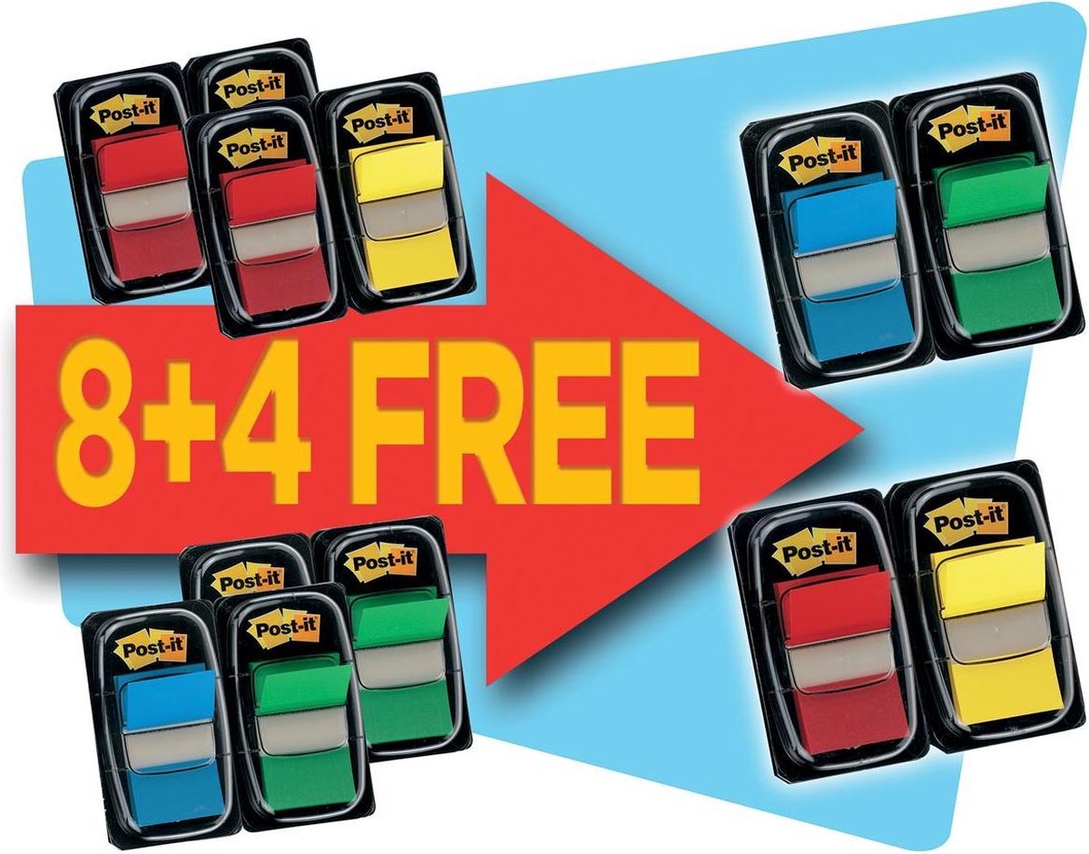 Post-it 8 pi index 680+4 disp.gratis
