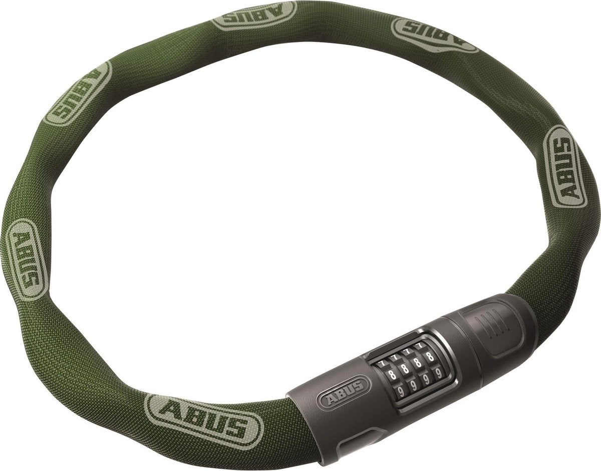 Abus fietsslot kettingslot - 8808c - security level 9 - groen - 85 cm - geschikt voor elektrische fietsen en stadsfietsen