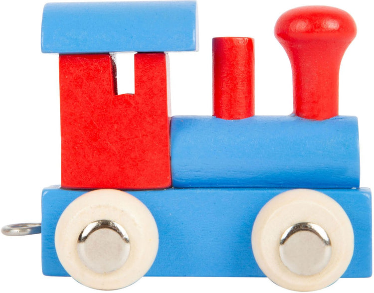Font a piede blu rosso locomotivo blu rosso