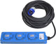 Proplus stekkerdoos - cee naar 3x schuko - 20 meter - ip44 - neopreen kabel