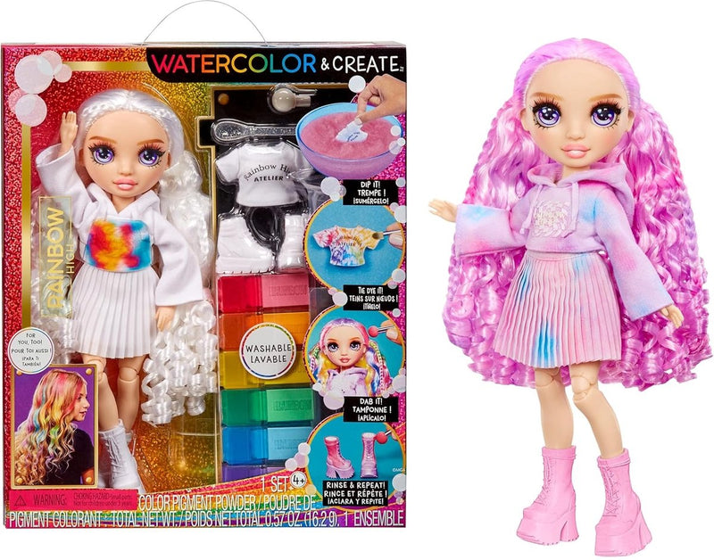 MGA Entertainment Rainbow High acuarela Crear ojos morados-Modepop