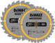 Hoja de sierra circular Dewalt 2x | 165 x 20 mm x 24 dientes 36 dientes | dt90270