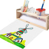 Wooden paper roll holder