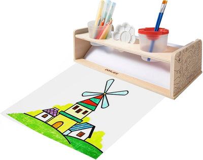 Wooden paper roll holder