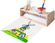 Wooden paper roll holder