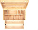 Caja de pintura canguro - con caja insertable y divisores - madera de haya - k-830050