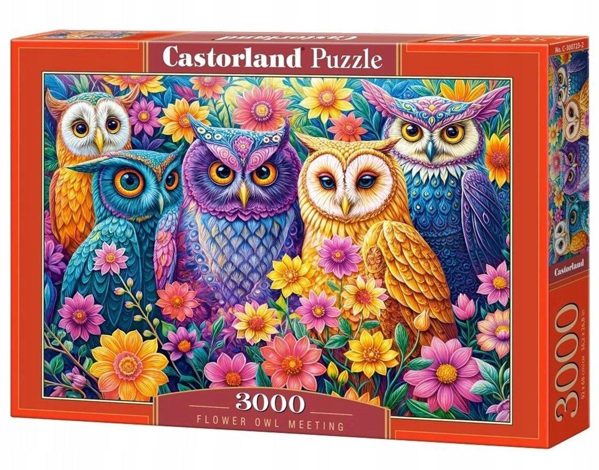 Castorland puzzel 3000 stukken: bloeiende uil ontmoeting