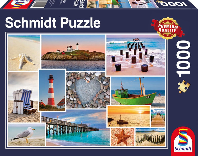 Schmidt - puzzle - in riva al mare - 1000 pezzi - adulti - da 12 anni