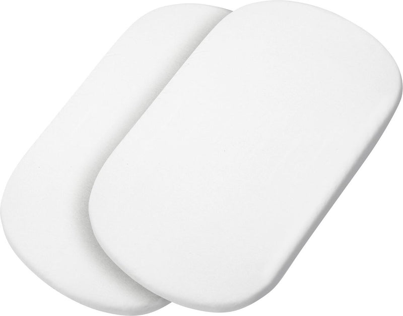 Maxi-cosi Sábanas para Cuna de Viaje Bio, Compatibles con Todas Las Cunas de Viaje, Juego 2 en 1, Sábanas 100% Algodón Orgánico, Ecológico, Tejido Premium, Lavable a Máquina - Blanco