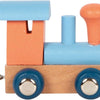 Small foot - houten lettertrein polar - locomotief zalmroze - 12 stuks
