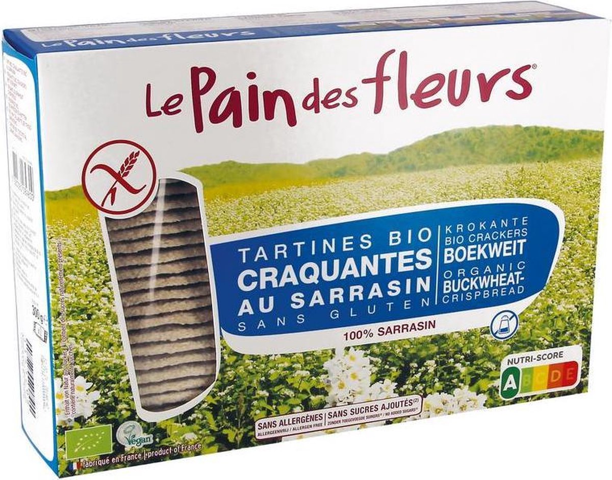 Crackers di grano saraceno Le Pain des Fleurs senza sale