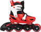 Nijdam skeelers - verstelbaar - kinderen - red racer - rood - maat 25-28