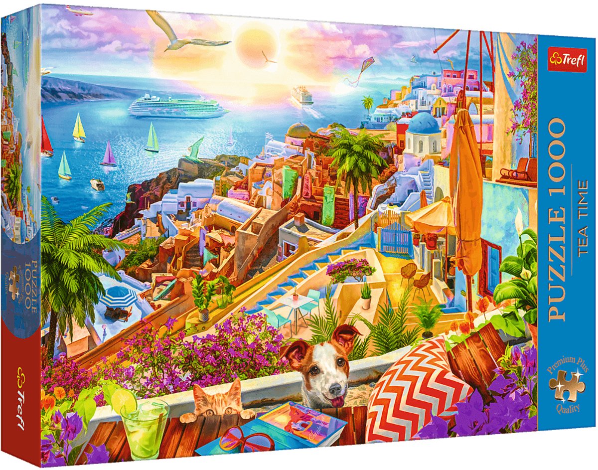 Puzzle Trefl Santorini 1000 pezzi - puzzle di qualità premium plus.