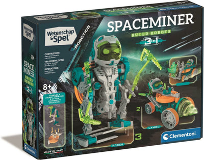 Clementoni Science and Space Space Miner Robotics 3in1 Bouwset
