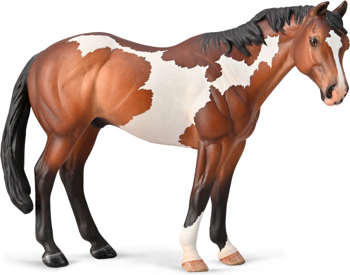 Figurina Collecta - stallone appaloosa baia - 1:20 - cavalli - dipinto a mano - miniatura