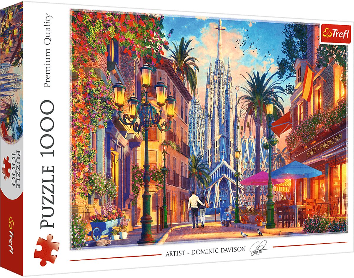 Puzzle Trefl 1000 pezzi - Puzzle Barcellona Spagna.