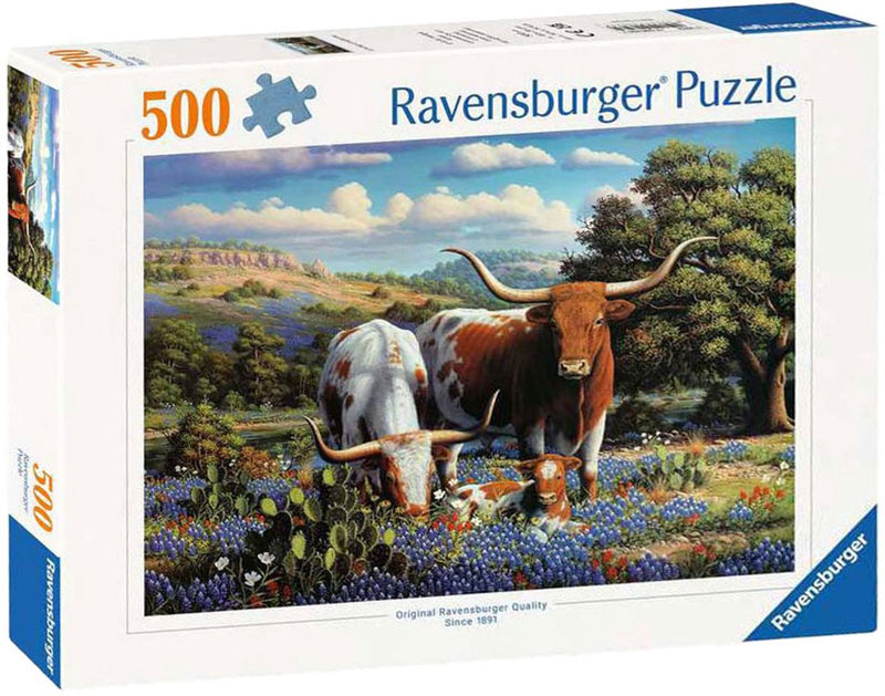 Ravensburger Jigsaw Puzzle Loving Longhorns, 500º.