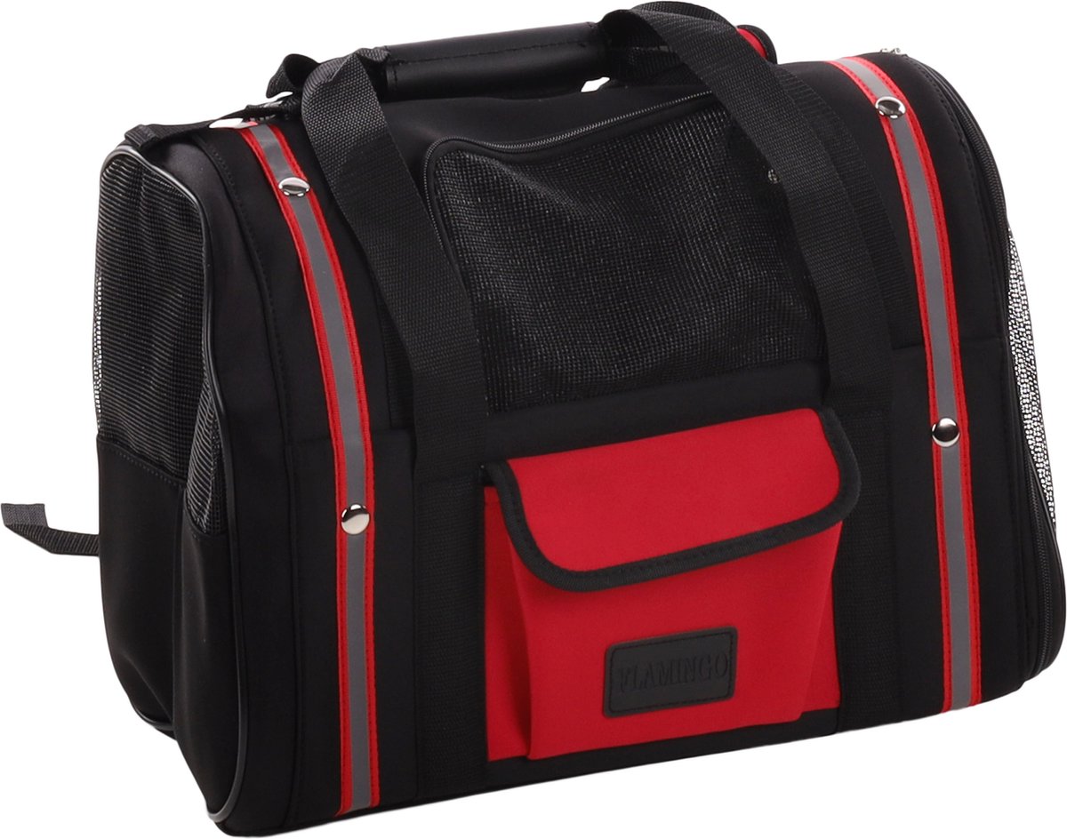 Flamingo - bolso inteligente para perros - negro - 65 x 46 x 29 cm - <15kg