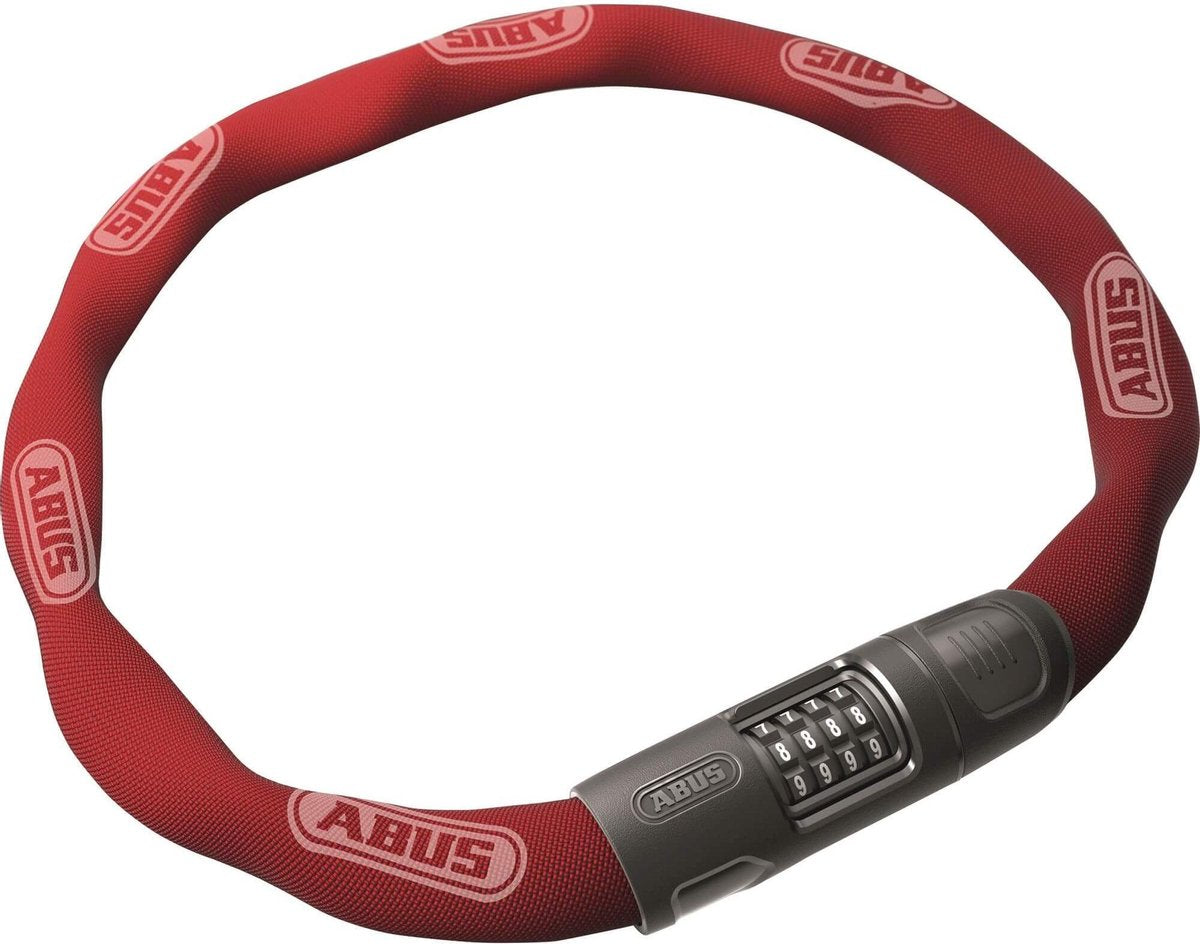 Bloqueo de la cadena de abus 8808c 85 rojo, 8 mm cuadrado, código ajustable
