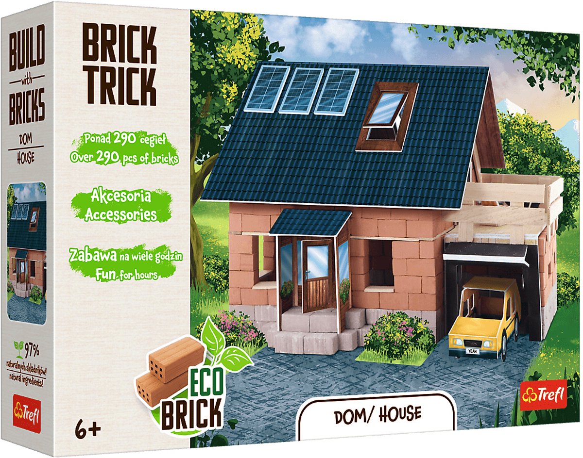 Brick trick house building set
