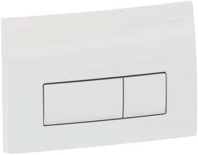 Geberit delta50 bedieningsplaat - 2-toets spoeling - rechthoekige knoppen - dualflush - alpien wit