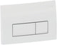 Placa de control Geberit delta50 - 2 botones empotrados - botones rectangulares - blanco alpino