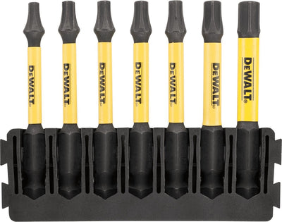 Imp dewalt accessoires bitset | houder + act torsion | 57 mm | t15 x1, t20 x2, t57 x2, t30 x1, t40 x1 - dt70825-qz