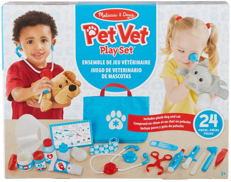 Melissa Doug Esamina il set di giochi per veterinari per animali domestici