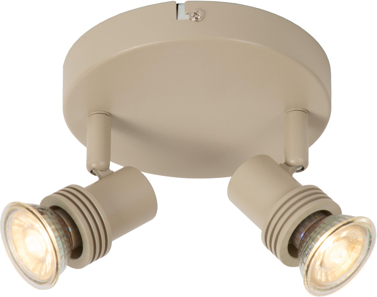 Lucide kianti - faretto da soffitto (lampada da soffitto) - ø 15 cm - 2xgu10 - tortora
