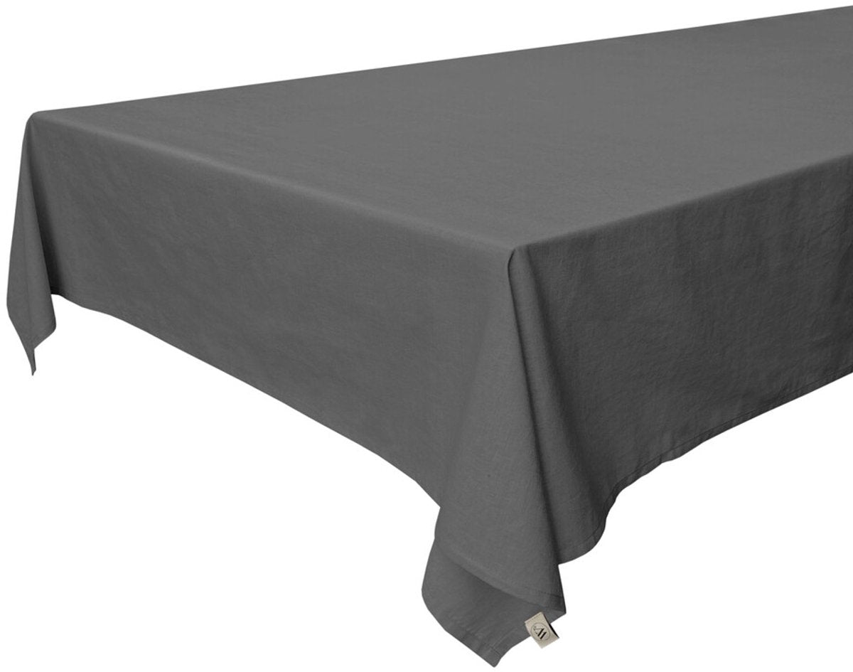Mantel Walra Lovely Linen - 140x320 - 50% algodón (bci) 50% lino - antracita