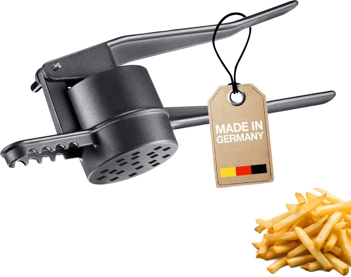 Pressa per patatine Westmark Black Edition – Pressa per churro, pressa per patate con rivestimento speciale per una presa extra – Per patate, churros e patatine fritte – Antracite, 41 cm
