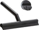 Zone Denmark Solo tergipavimento per doccia - tergipavimento per doccia con supporto - gancio per appendere autoadesivo - tergipavimento per doccia in silicone - accessorio per il bagno - design antiruggine - nero - 21 x 17 x 3,5 cm