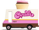 Candylab Candy Car Van Cupcake Van - Coche de juguete de madera.