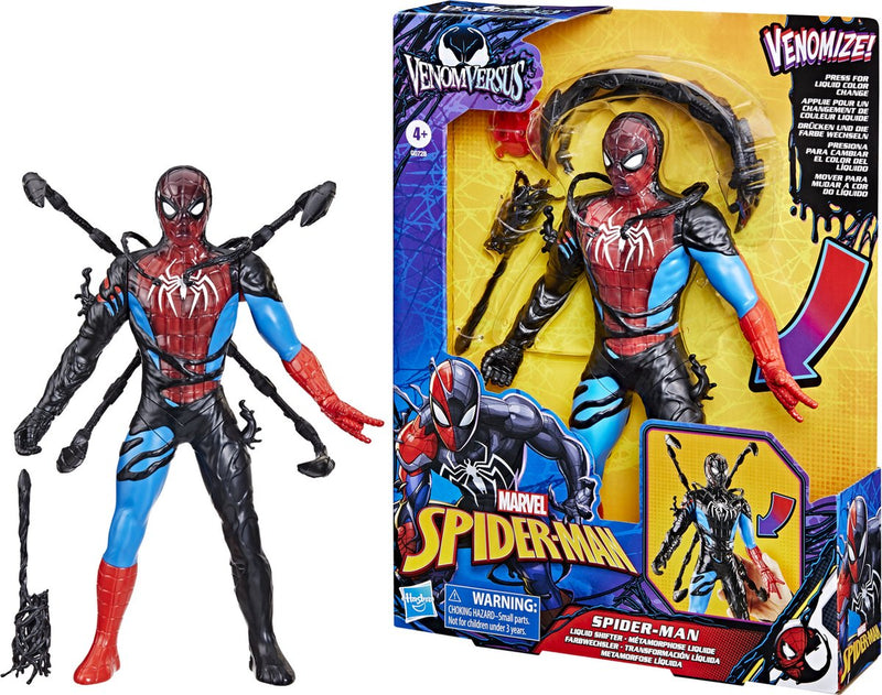 Marvel Spiderman Venom contro figura del cambio liquido
