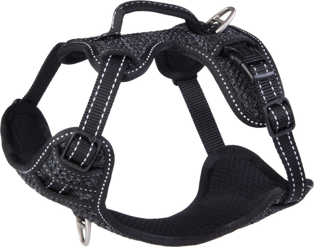 Rogz per cani pettorina rogz explore foderata nera - pettorina per cani - s 36-57 cm
