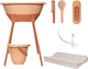 Set da bagno Luma con fasciatoio rame speziato