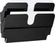 Portafolletos duradero flexiplus, 2 compartimentos, A4, horizontal, negro