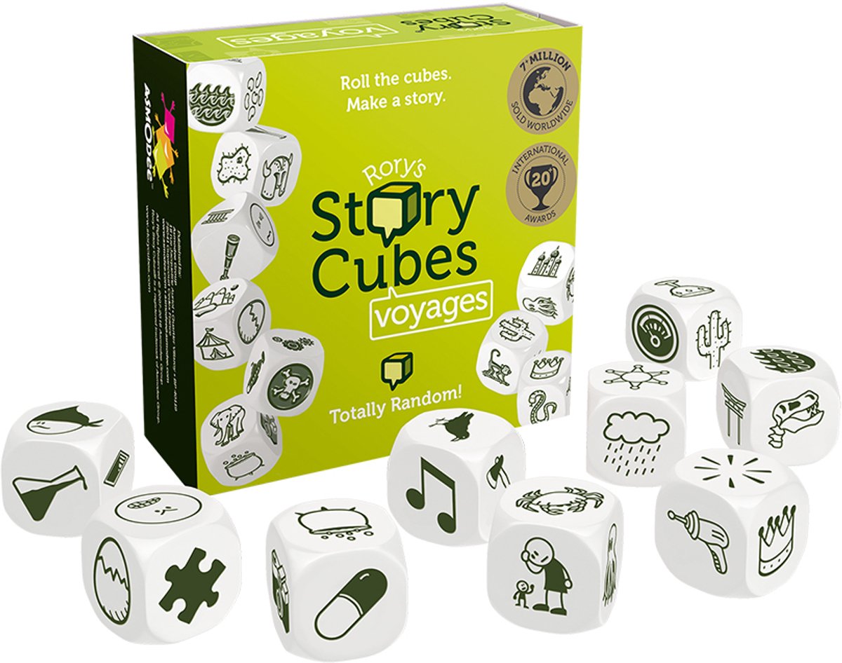 La storia di Rory cubi gioco di dadi viaggio creativo e fantasioso.