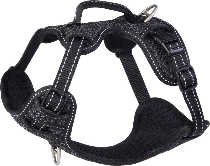 Rogz per cani pettorina rogz explore foderata nera - pettorina per cani - s 36-57 cm