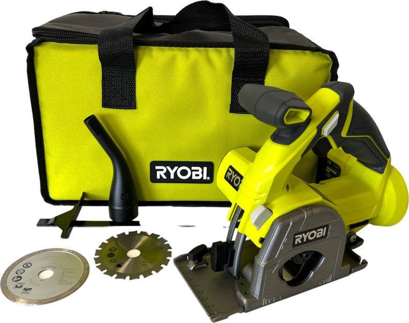 Sierra multimaterial inalámbrica ryobi r18mms-0 18 v 85 mm + estuche blando (5133004515) - sin batería, sin cargador