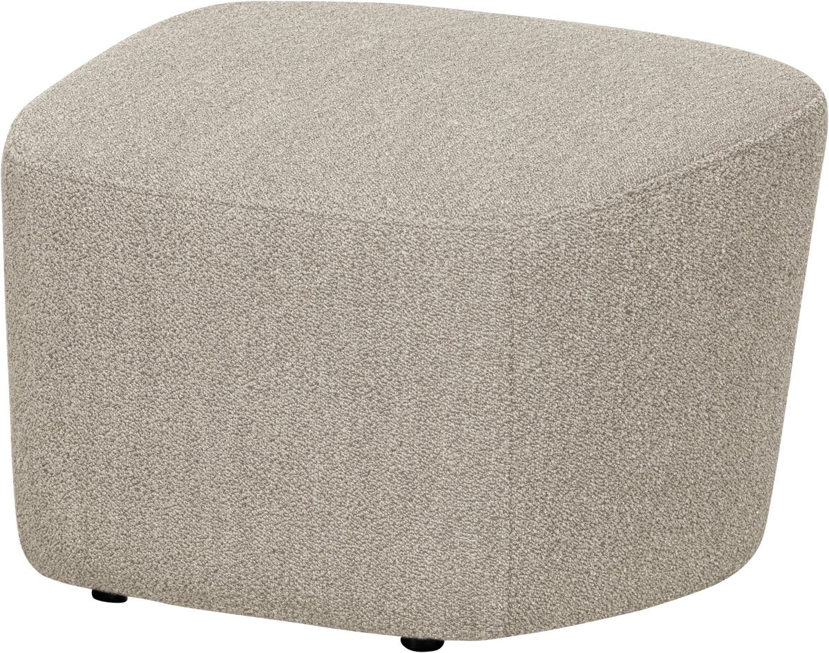 Taburete elevado Vtwonen - tela bouclé - beige natural - 41x62x48 cm