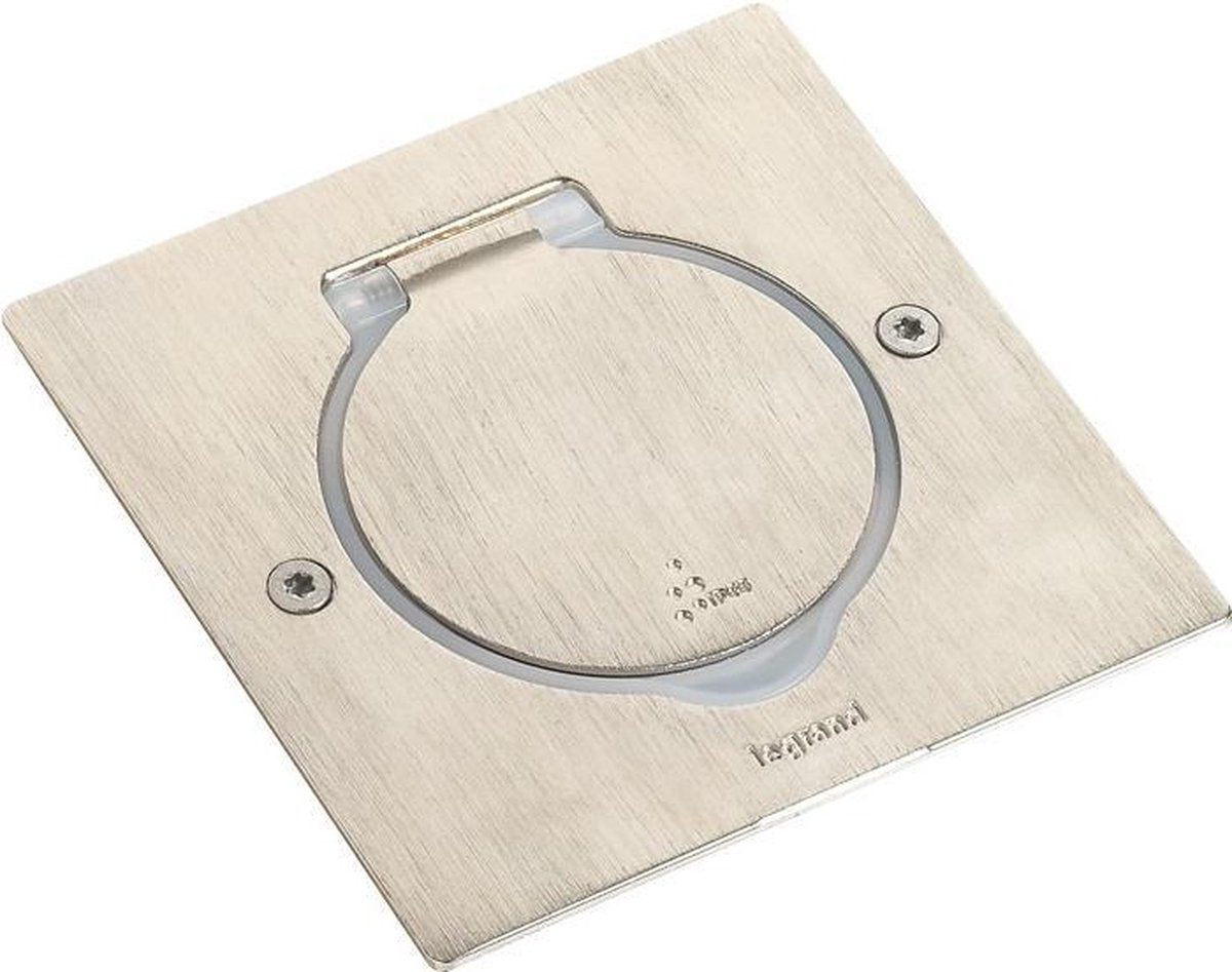 Legrand - presa schuko da pavimento 2p alluminio - argento