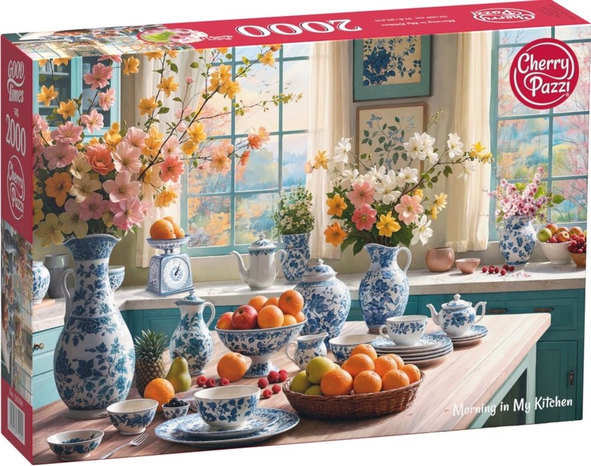 Cherrypazzi mattina nella mia cucina puzzle 2000 pezzi