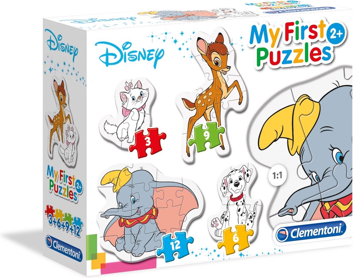 Clementoni - puzzel - 4 stuks - my first puzzles disney - voor kinderen vanaf 2 jaar