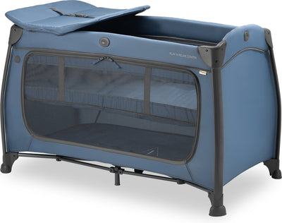 Hauck play n relax center - cama de camping - fácil de transportar - azul oscuro