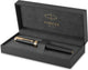 Parker ingenuity fountain pen | core collection | black with gold finish | medium point | black ink | gift box